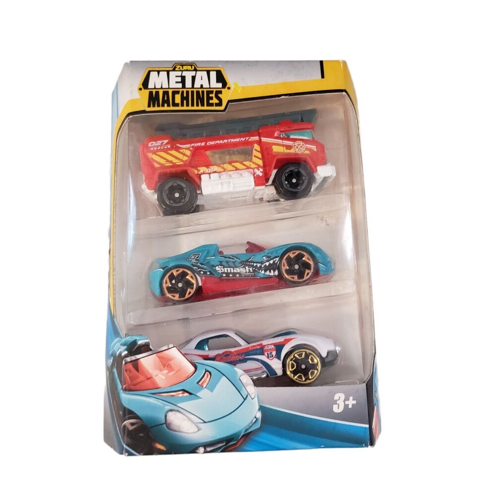 Zuru Metal Machines 3 pack Zing Horizon Inferno Die-Cast Cars New